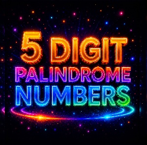 5 Digit Palindromes